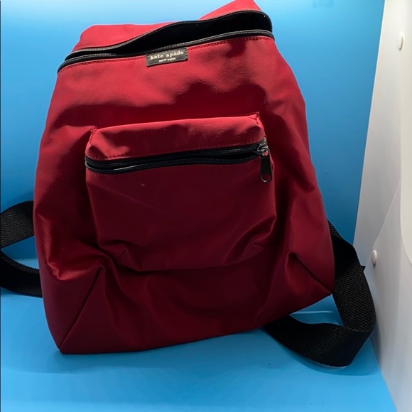 kate spade red backpack